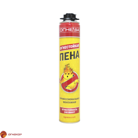 картинка Огнестойкая монтажная профессиональная пена Огнеза EI240 магазин Огнекор являющийся официальным дистрибьютором в России  картинка Огнестойкая монтажная профессиональная пена Огнеза EI240 от магазина Огнекор